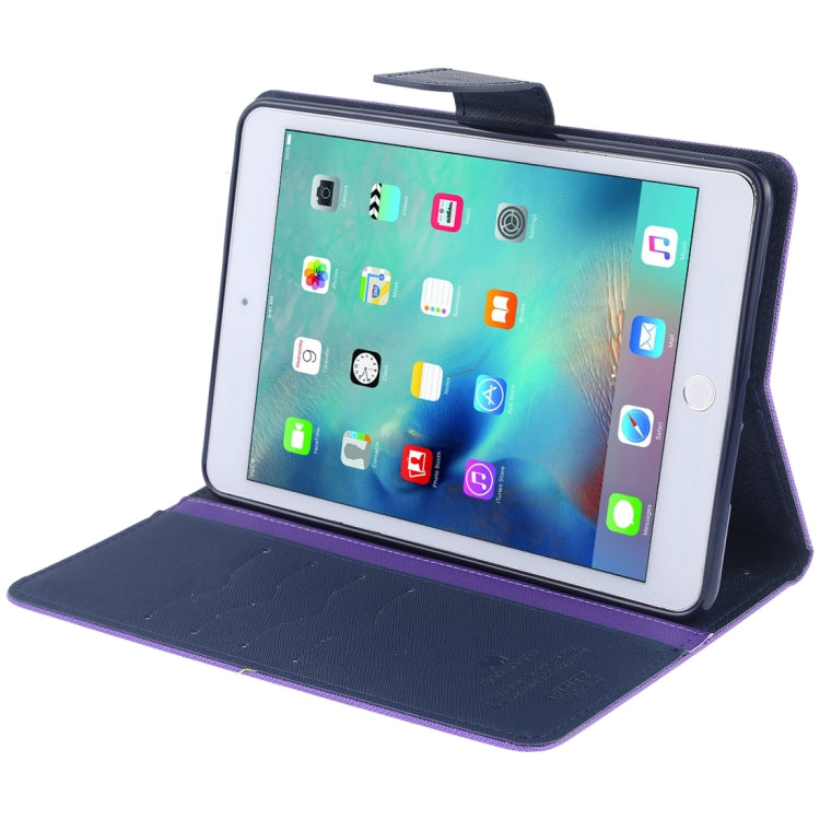 GOOSPERY FANCY DIARY Horizontal Flip Leather Case for iPad Mini (2019), with Holder & Card Slots & Wallet