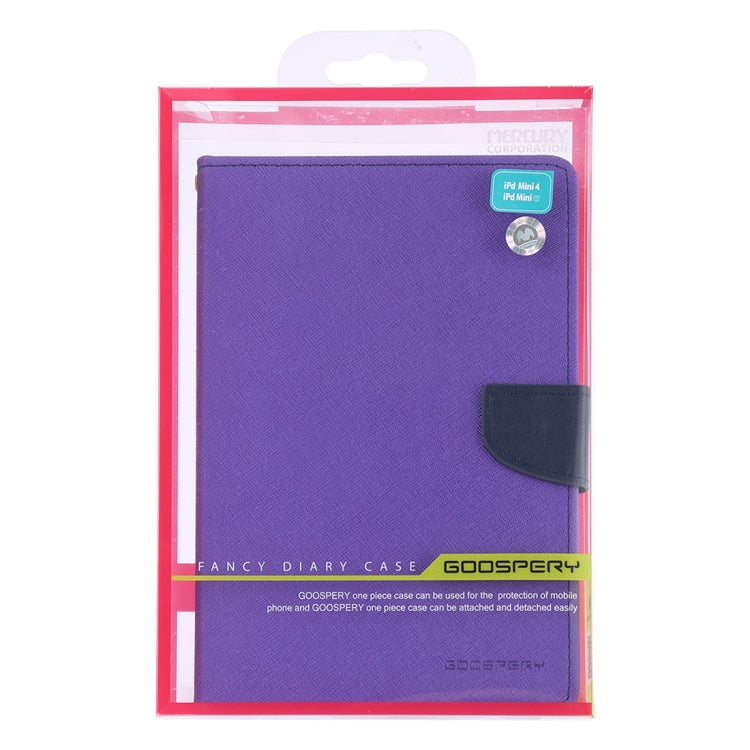 GOOSPERY FANCY DIARY Horizontal Flip Leather Case for iPad Mini (2019), with Holder & Card Slots & Wallet