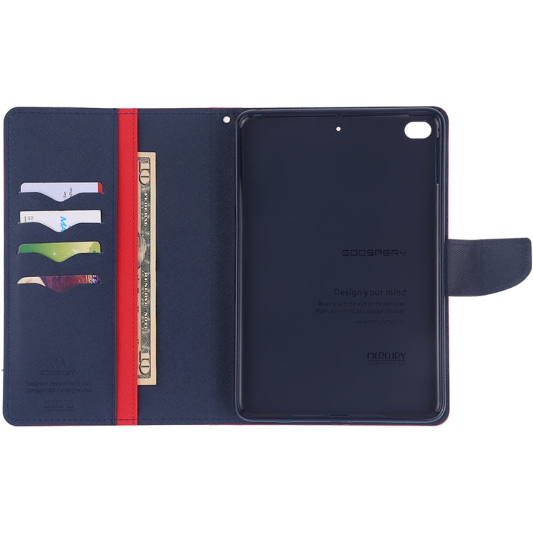 GOOSPERY FANCY DIARY Horizontal Flip Leather Case for iPad Mini (2019), with Holder & Card Slots & Wallet