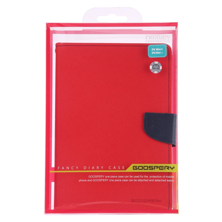 GOOSPERY FANCY DIARY Horizontal Flip Leather Case for iPad Mini (2019), with Holder & Card Slots & Wallet