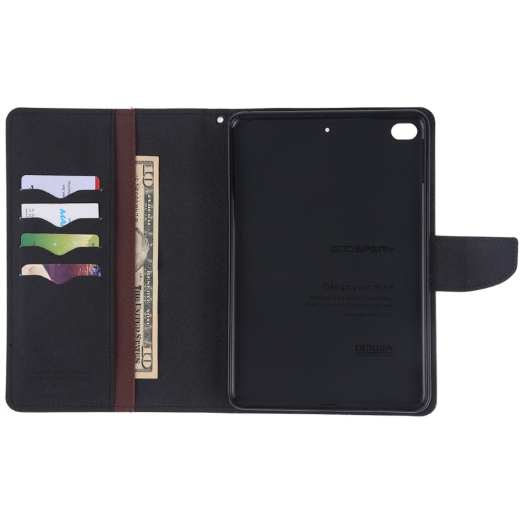 GOOSPERY FANCY DIARY Horizontal Flip Leather Case for iPad Mini (2019), with Holder & Card Slots & Wallet