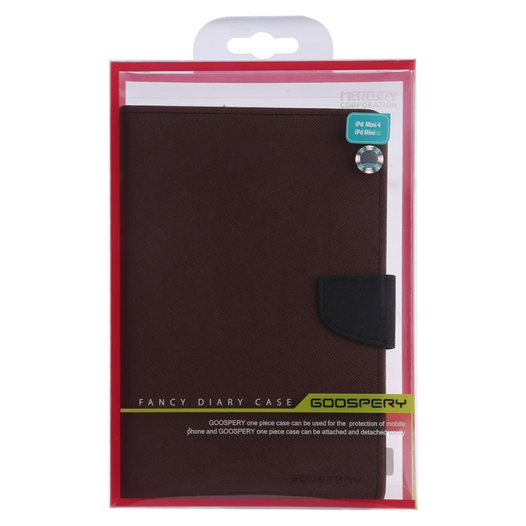 GOOSPERY FANCY DIARY Horizontal Flip Leather Case for iPad Mini (2019), with Holder & Card Slots & Wallet