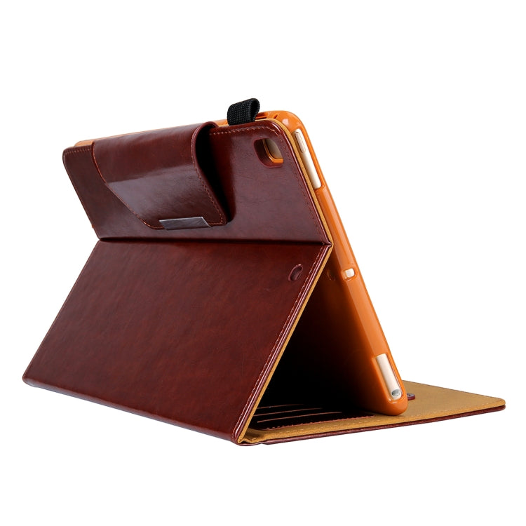 7.9 inch Crazy Horse Texture Horizontal Flip Protective Cover for iPad mini 4 / 3 / 2 / 1 with Holder & Card Slot & Sleep / Wake-up (Brown)