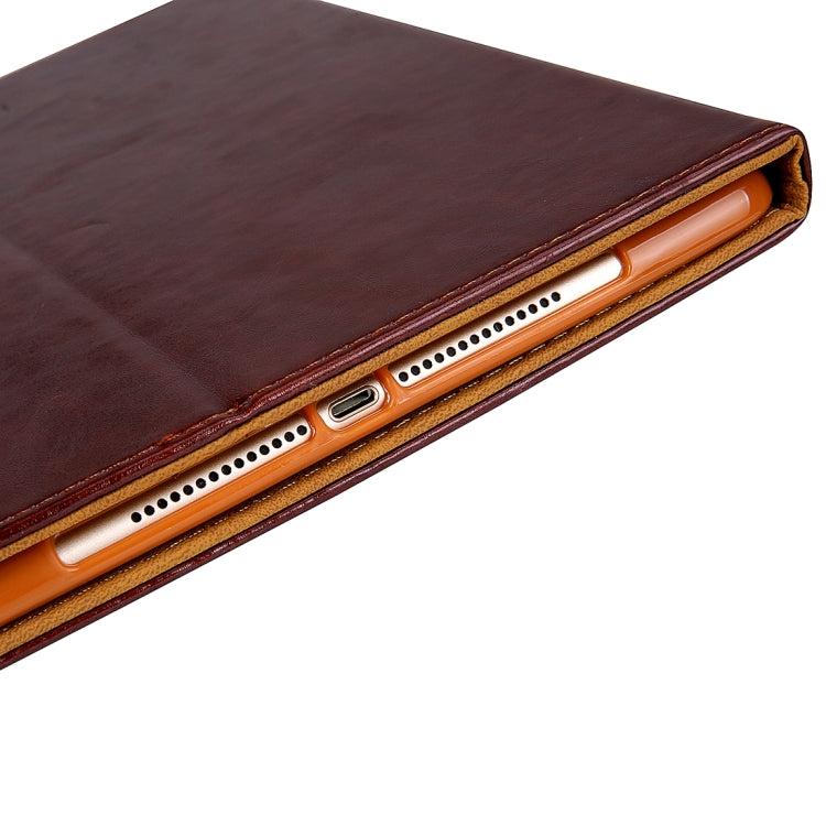 7.9 inch Crazy Horse Texture Horizontal Flip Protective Cover for iPad mini 4 / 3 / 2 / 1 with Holder & Card Slot & Sleep / Wake-up (Brown)