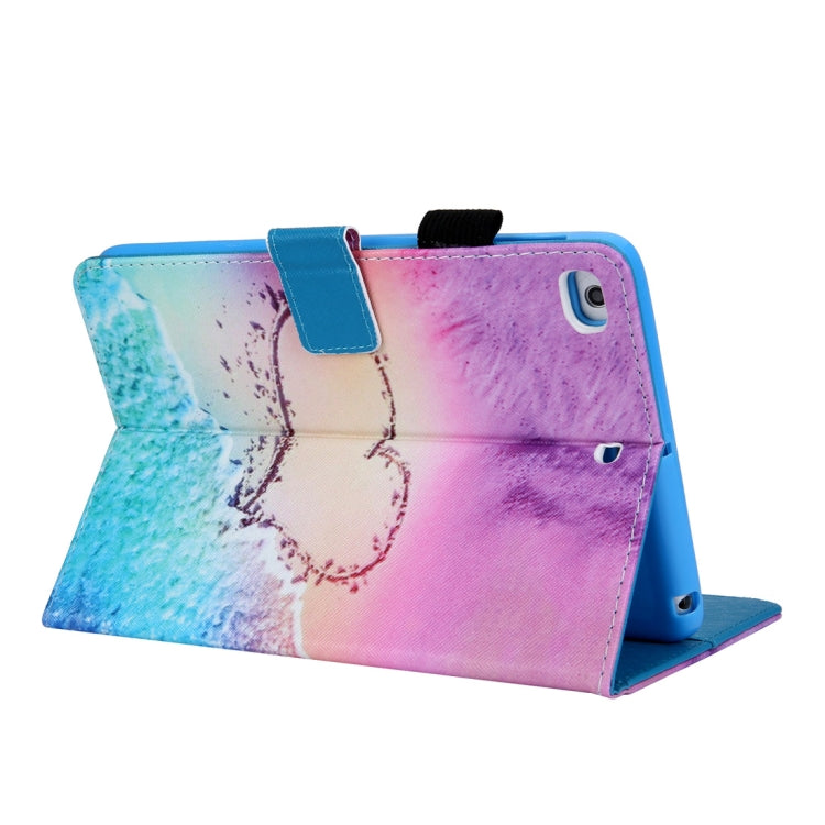 Heart Pattern Horizontal Flip Leather Case for iPad mini 4 & 3 & 2 & 1, with Holder & Card Slot & Wallet