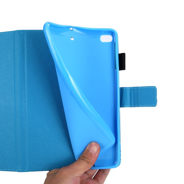 Heart Pattern Horizontal Flip Leather Case for iPad mini 4 & 3 & 2 & 1, with Holder & Card Slot & Wallet