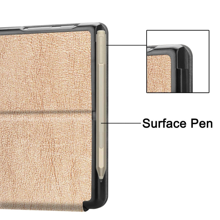 Custer Texture Laptop Bag Leather Case for Microsoft Surface Go