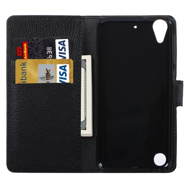 For HTC Desire 530 Horizontal Flip Leather Case with Holder & Card Slots & Wallet