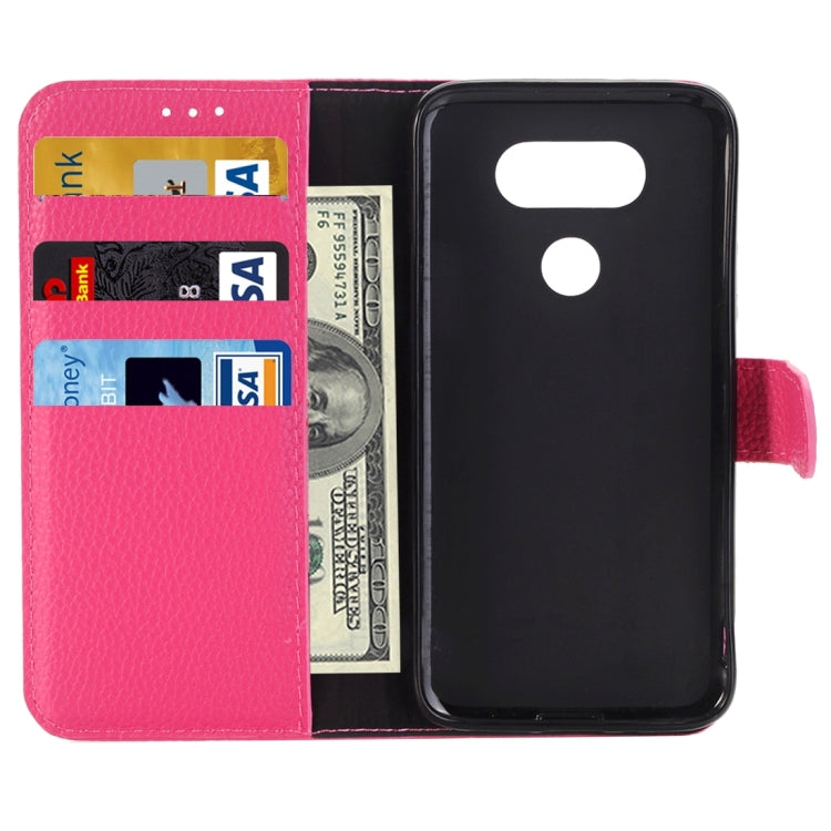 Litchi Texture Horizontal Flip Leather Case with Holder & Card Slots & Wallet for LG G5
