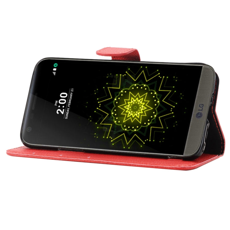 Litchi Texture Horizontal Flip Leather Case with Holder & Card Slots & Wallet for LG G5