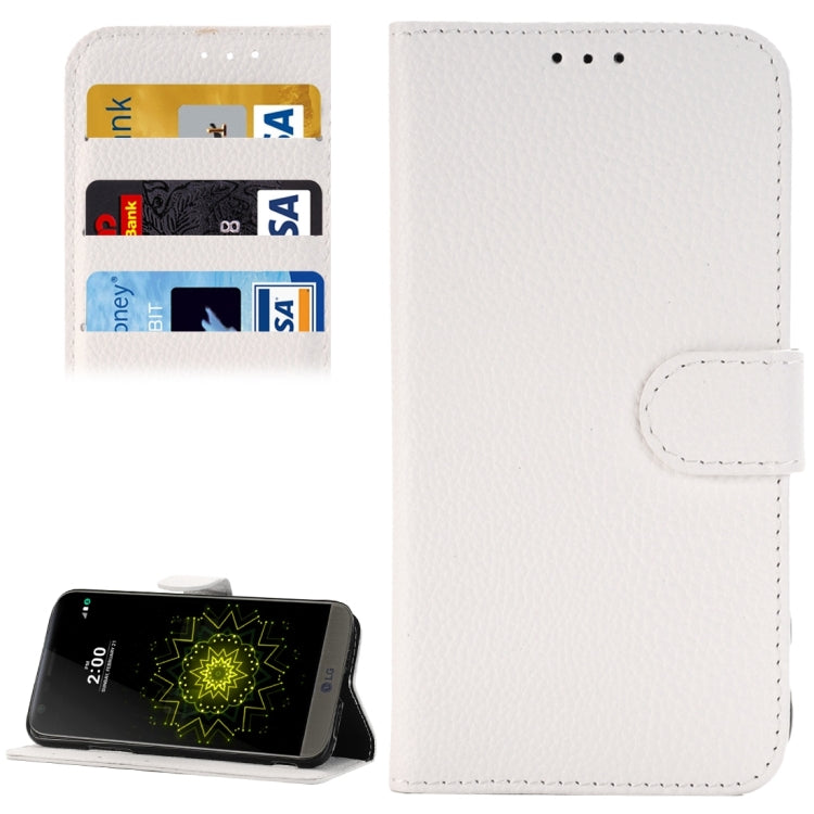 Litchi Texture Horizontal Flip Leather Case with Holder & Card Slots & Wallet for LG G5