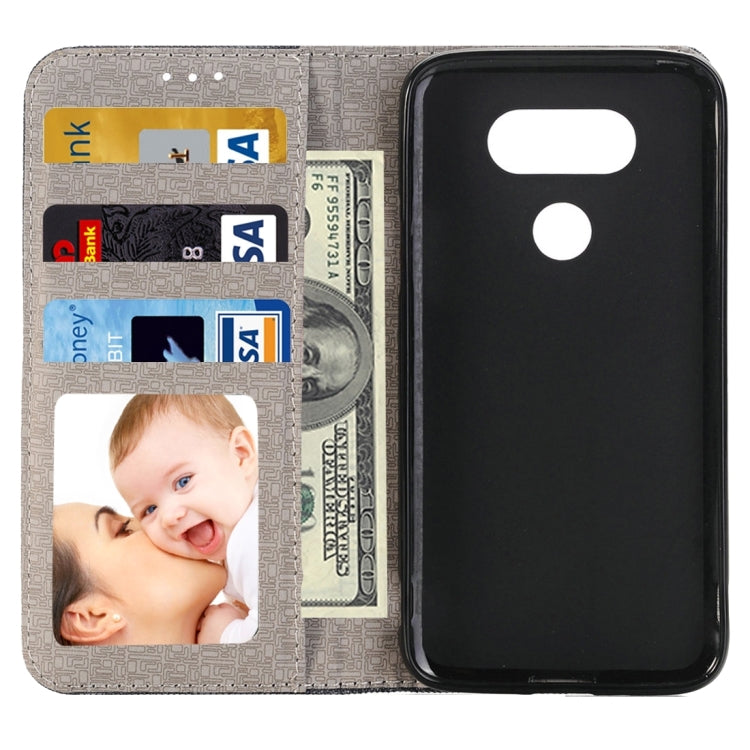 Jeans Cloth Horizontal Flip Leather Case with Holder & Card Slots & Wallet for LG G5