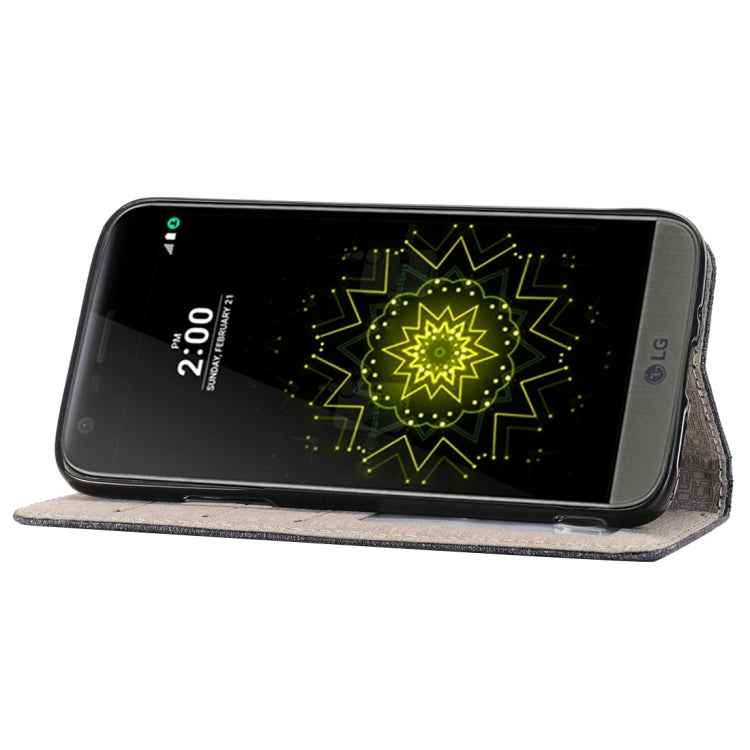 Jeans Cloth Horizontal Flip Leather Case with Holder & Card Slots & Wallet for LG G5