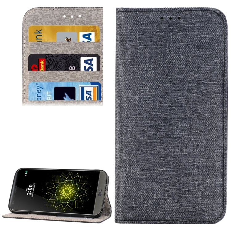 Jeans Cloth Horizontal Flip Leather Case with Holder & Card Slots & Wallet for LG G5