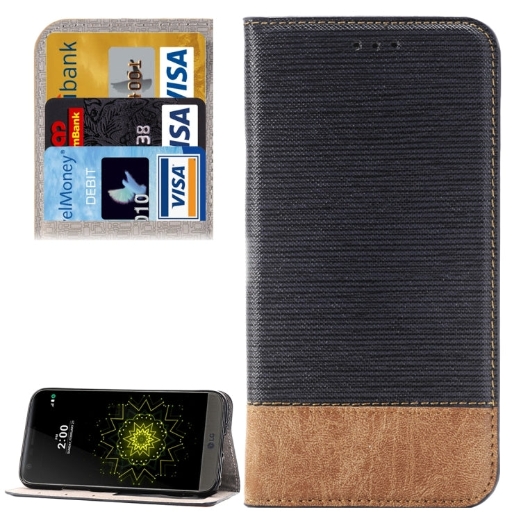 Cross Texture Horizontal Flip Leather Case with Holder & Card Slots & Wallet for LG G5