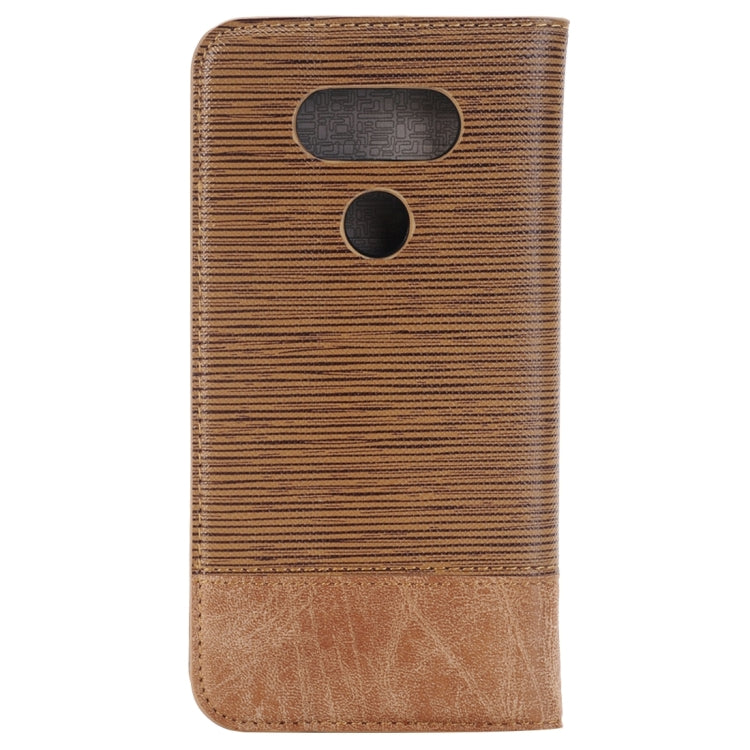 Cross Texture Horizontal Flip Leather Case with Holder & Card Slots & Wallet for LG G5
