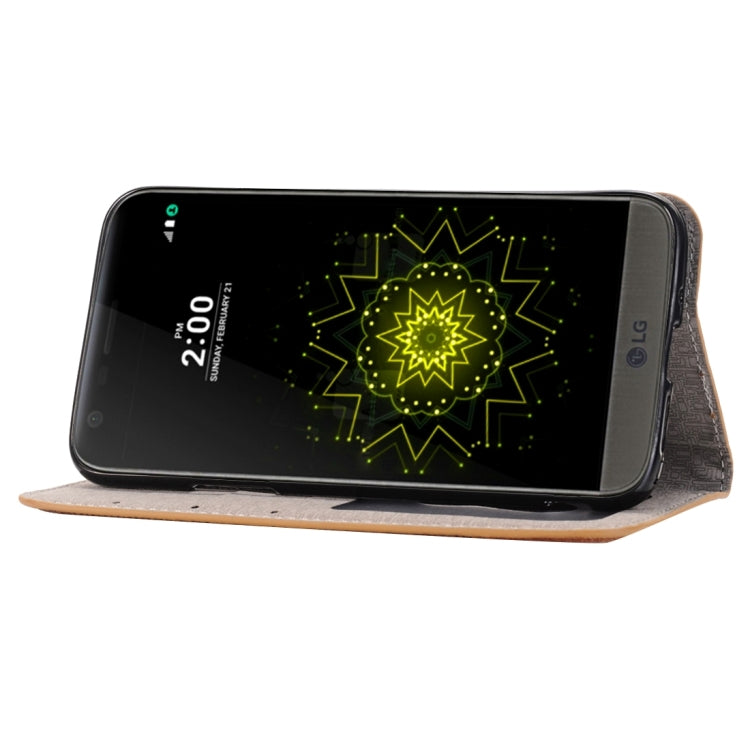 Cross Texture Horizontal Flip Leather Case with Holder & Card Slots & Wallet for LG G5