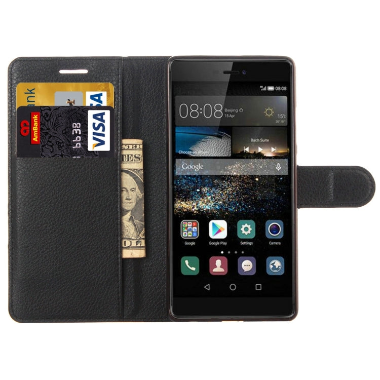 For Huawei  P9 Litchi Texture Horizontal Flip Leather Case with Holder & Card Slots & Wallet