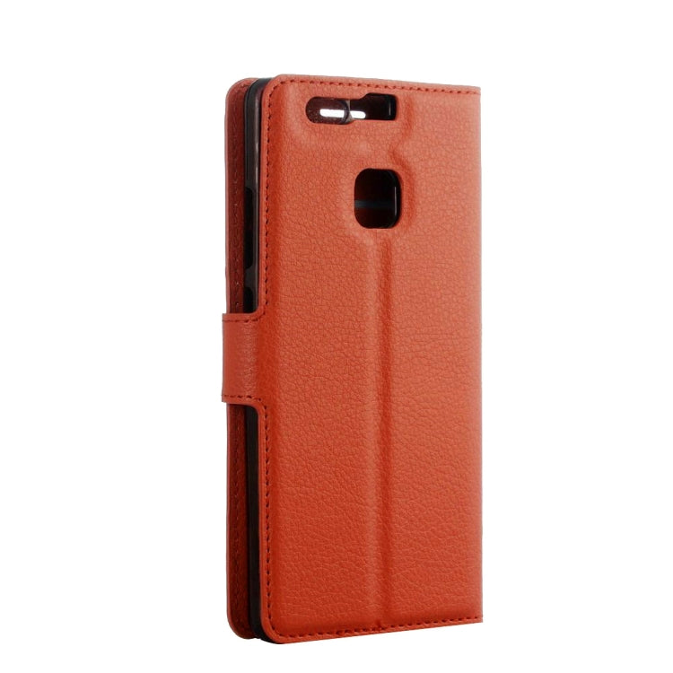 For Huawei  P9 Litchi Texture Horizontal Flip Leather Case with Holder & Card Slots & Wallet