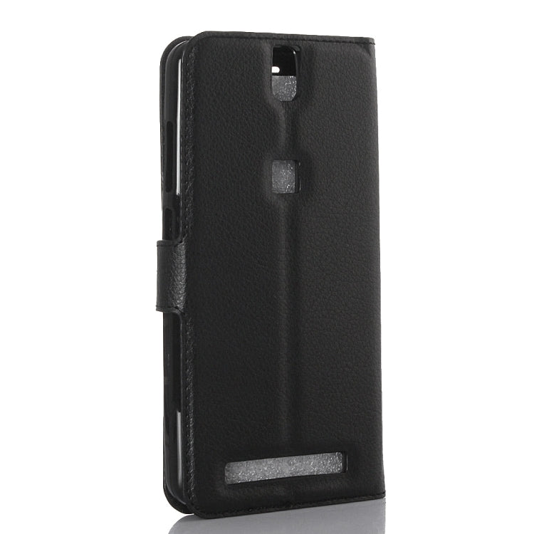 Litchi Texture Horizontal Flip Leather Case with Holder & Card Slots & Wallet for Elephone P8000