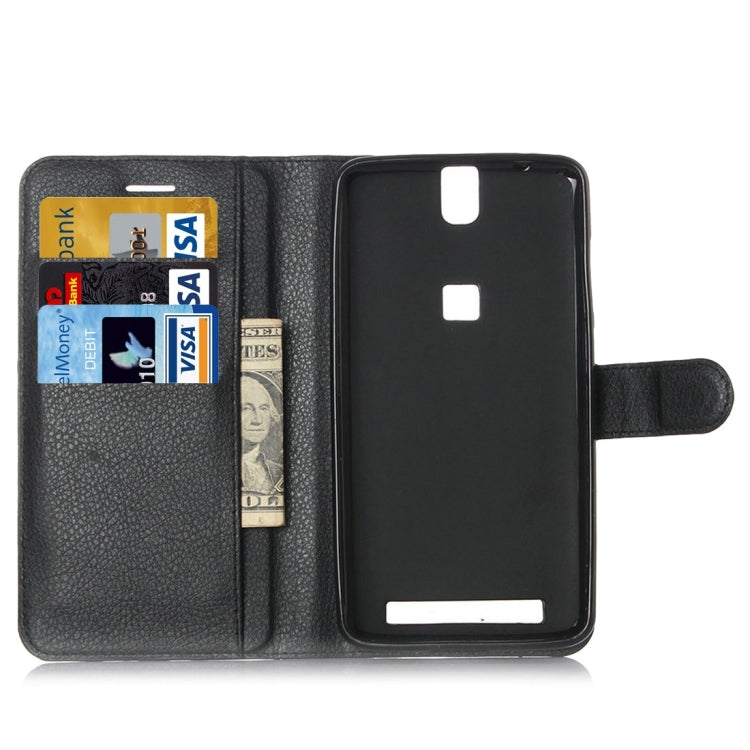 Litchi Texture Horizontal Flip Leather Case with Holder & Card Slots & Wallet for Elephone P8000