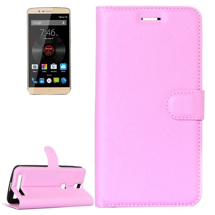 Litchi Texture Horizontal Flip Leather Case with Holder & Card Slots & Wallet for Elephone P8000