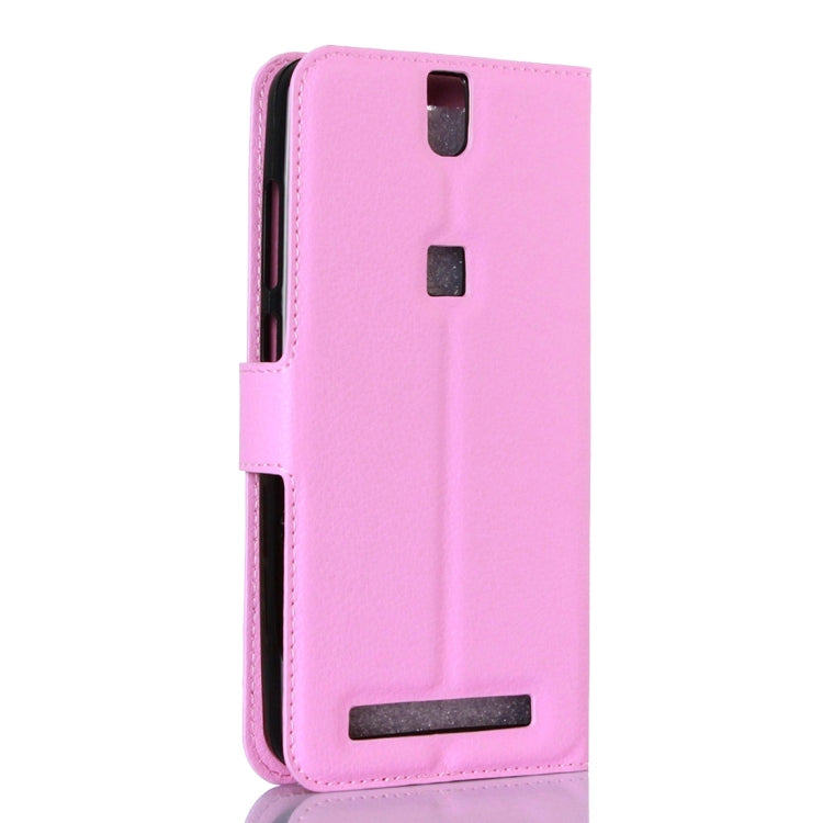 Litchi Texture Horizontal Flip Leather Case with Holder & Card Slots & Wallet for Elephone P8000