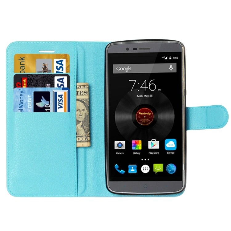 Litchi Texture Horizontal Flip Leather Case with Holder & Card Slots & Wallet for Elephone P8000