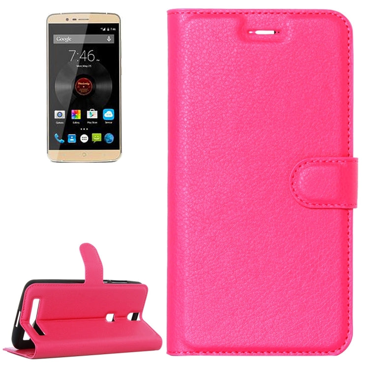 Litchi Texture Horizontal Flip Leather Case with Holder & Card Slots & Wallet for Elephone P8000