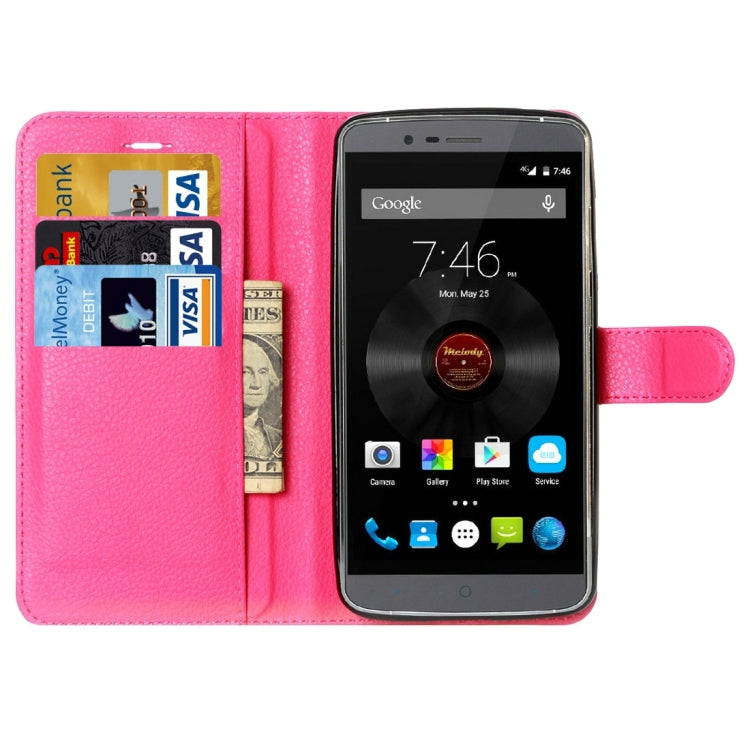 Litchi Texture Horizontal Flip Leather Case with Holder & Card Slots & Wallet for Elephone P8000