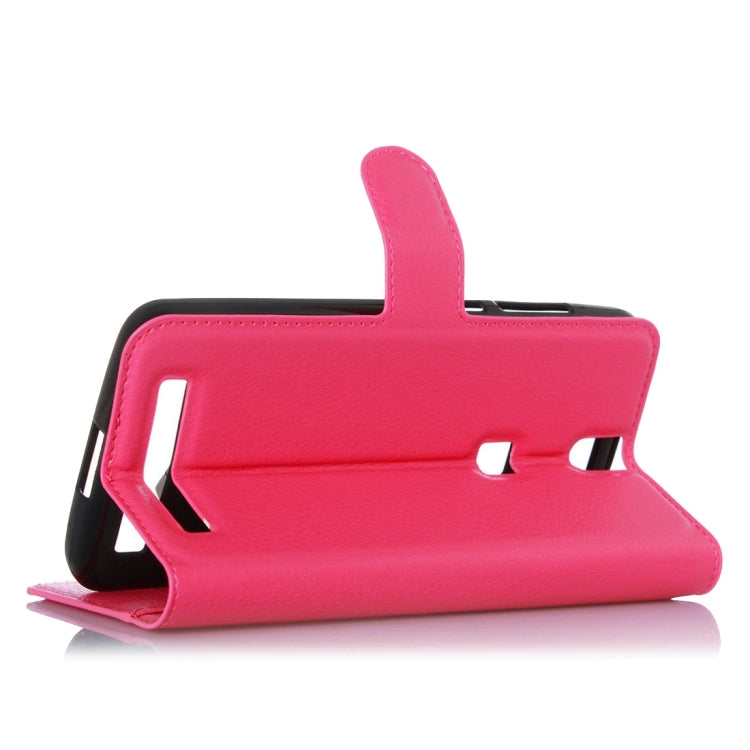 Litchi Texture Horizontal Flip Leather Case with Holder & Card Slots & Wallet for Elephone P8000