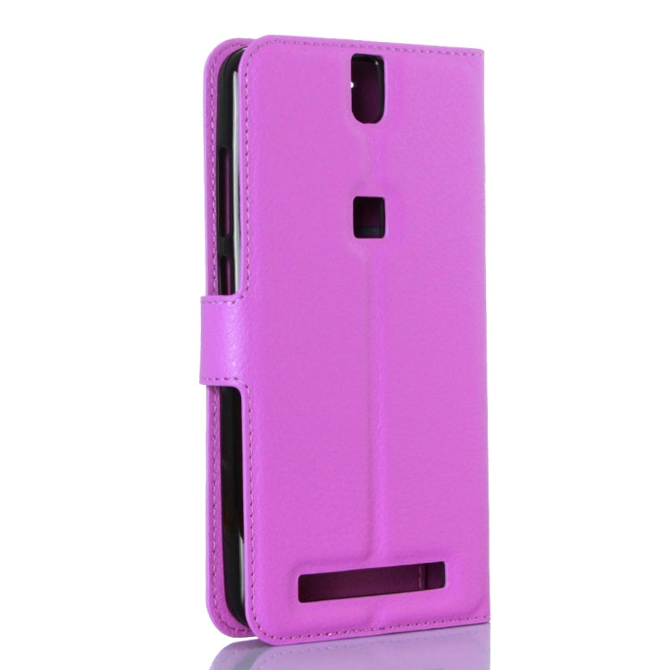 Litchi Texture Horizontal Flip Leather Case with Holder & Card Slots & Wallet for Elephone P8000