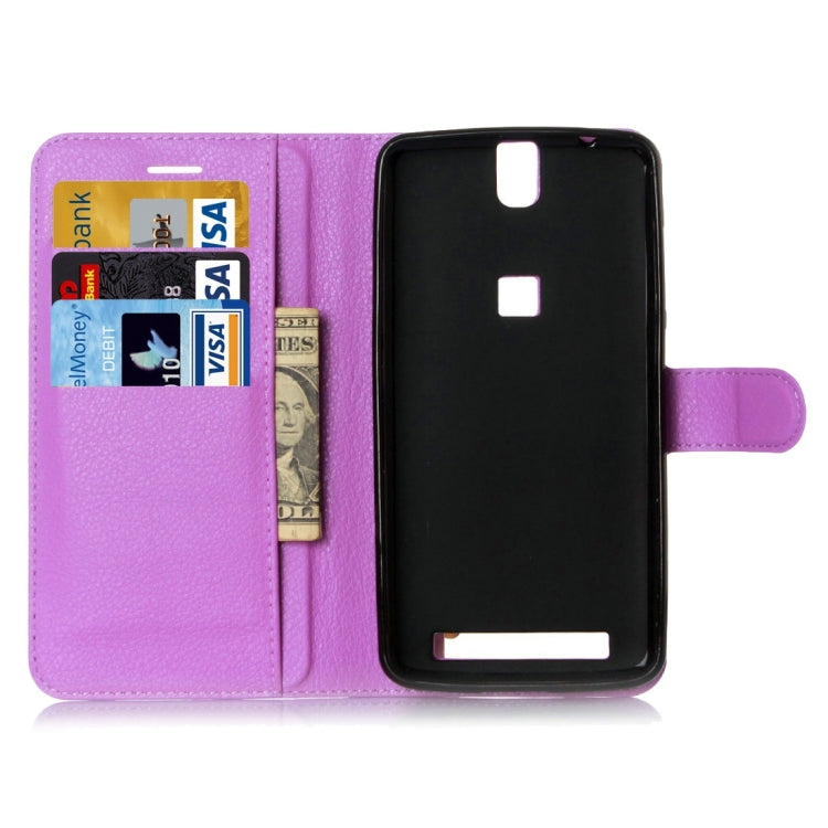 Litchi Texture Horizontal Flip Leather Case with Holder & Card Slots & Wallet for Elephone P8000