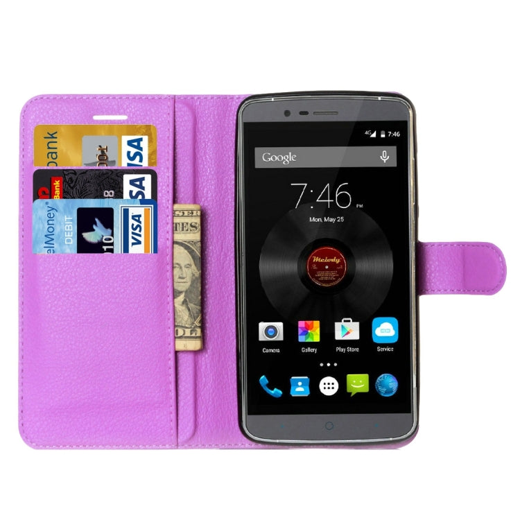 Litchi Texture Horizontal Flip Leather Case with Holder & Card Slots & Wallet for Elephone P8000