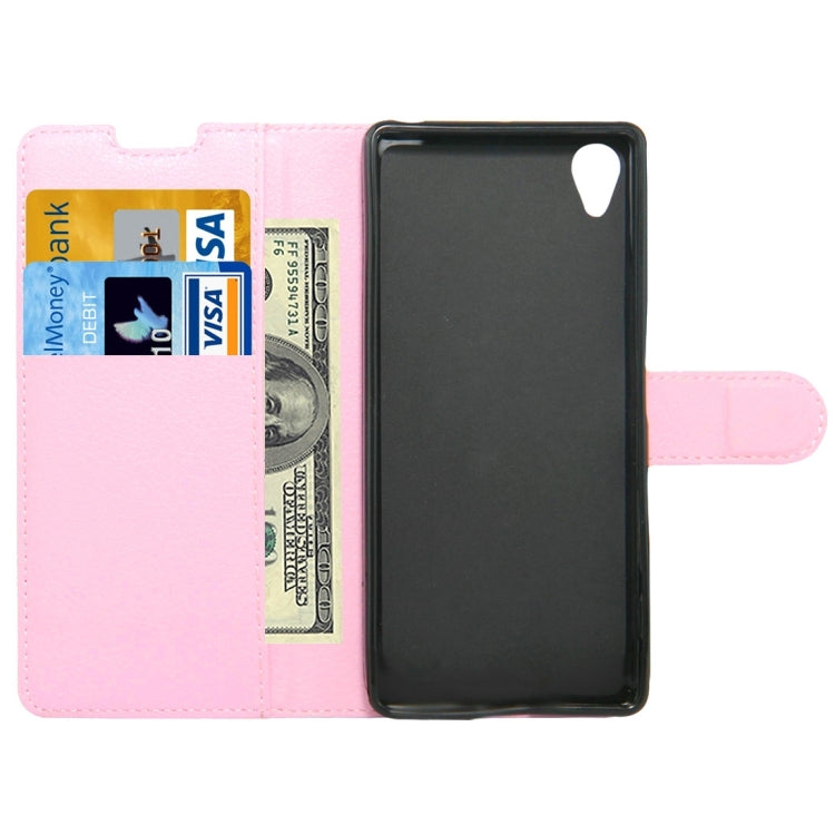 Litchi Texture Horizontal Flip Leather Case with Holder & Card Slots & Wallet for Sony Xperia XA
