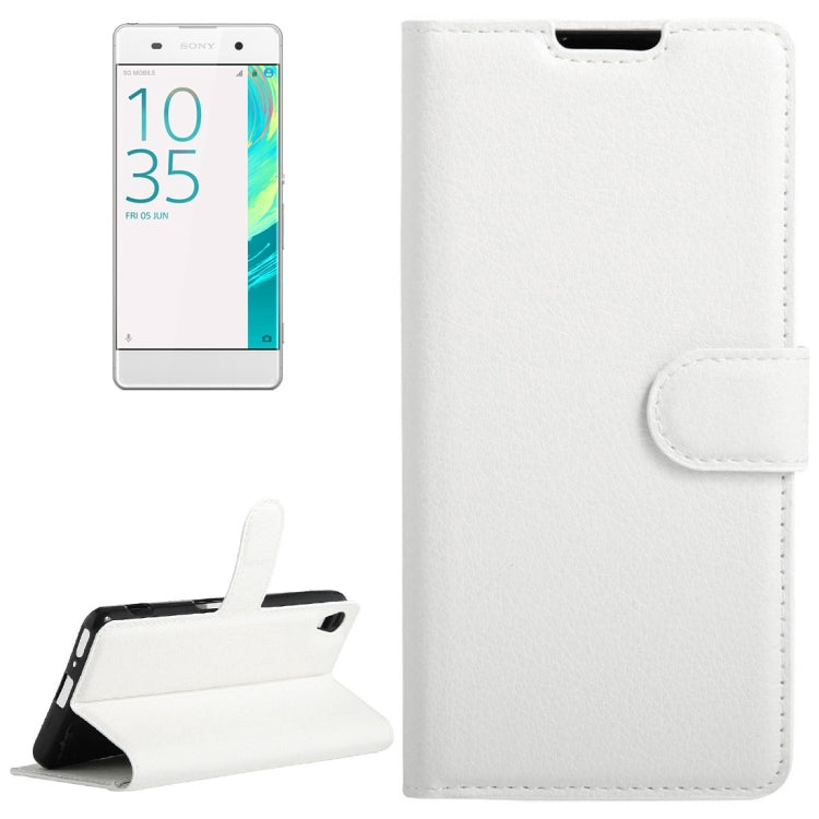 Litchi Texture Horizontal Flip Leather Case with Holder & Card Slots & Wallet for Sony Xperia XA