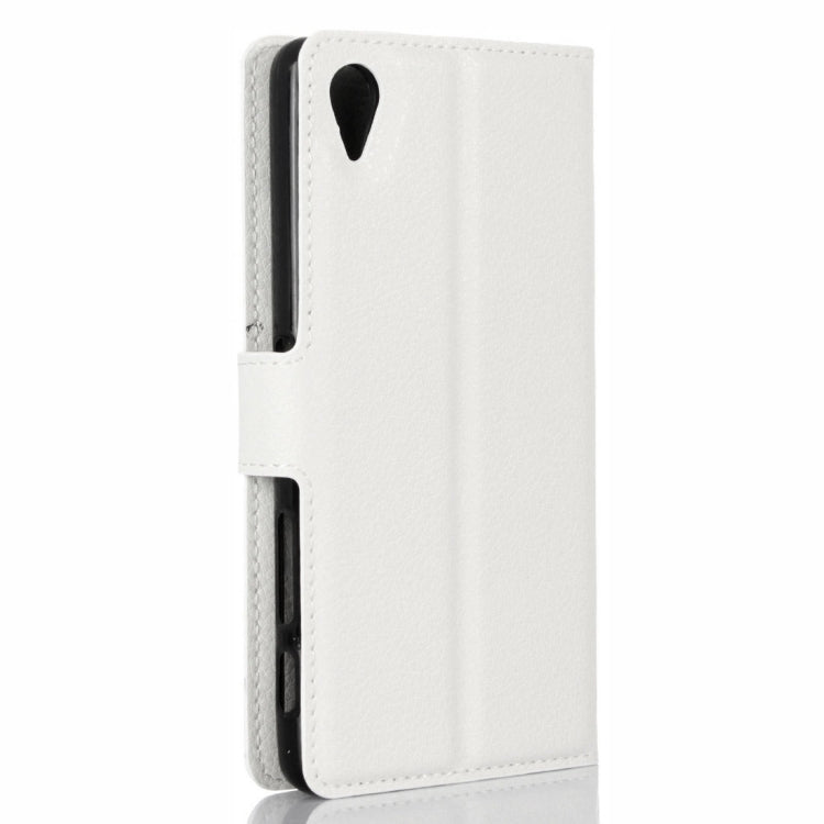 Litchi Texture Horizontal Flip Leather Case with Holder & Card Slots & Wallet for Sony Xperia X