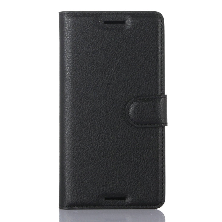 Litchi Texture Horizontal Flip Leather Case with Holder & Card Slots & Wallet for Sony Xperia X Performance