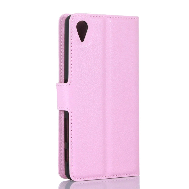Litchi Texture Horizontal Flip Leather Case with Holder & Card Slots & Wallet for Sony Xperia X Performance