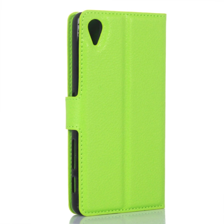 Litchi Texture Horizontal Flip Leather Case with Holder & Card Slots & Wallet for Sony Xperia X Performance