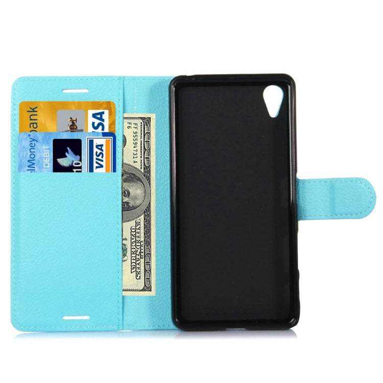 Litchi Texture Horizontal Flip Leather Case with Holder & Card Slots & Wallet for Sony Xperia X Performance