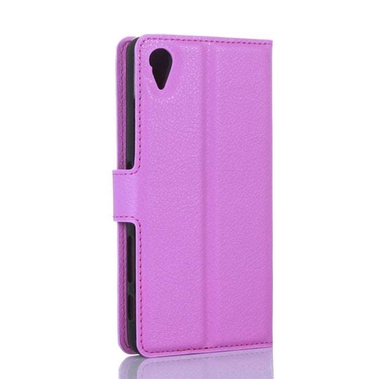 Litchi Texture Horizontal Flip Leather Case with Holder & Card Slots & Wallet for Sony Xperia X Performance