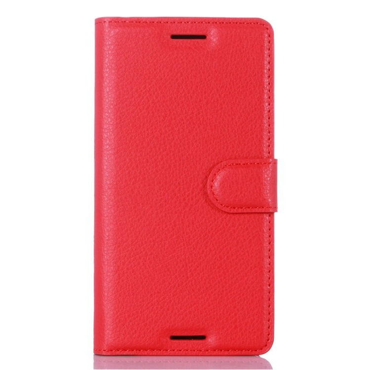 Litchi Texture Horizontal Flip Leather Case with Holder & Card Slots & Wallet for Sony Xperia X Performance