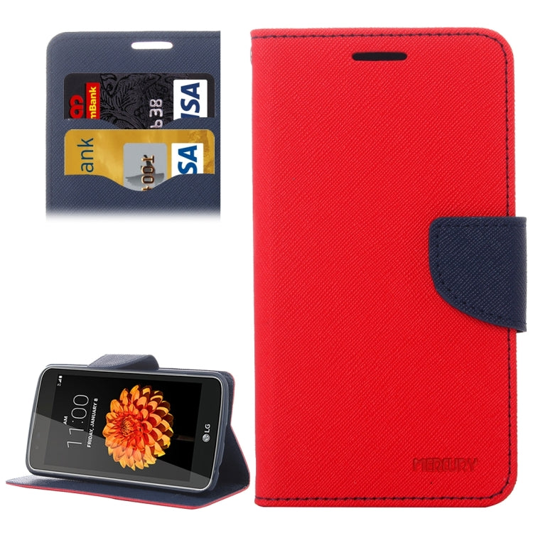 For LG K7 Cross Texture Horizontal Flip Leather Case with Magnetic Buckle & Holder & Card Slots & Wallet