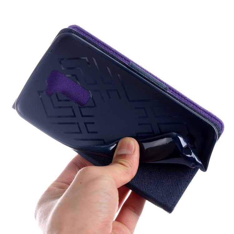 For LG K10 Cross Texture Horizontal Flip Leather Case with Magnetic Buckle & Holder & Card Slots & Wallet