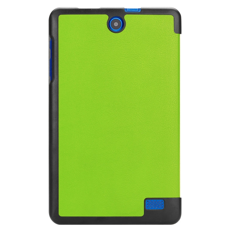 For Acer Iconia One 8 B1-860 Tablet Tri-Fold Custer Texture Horizontal Flip PU Leather Protective Case with Holder