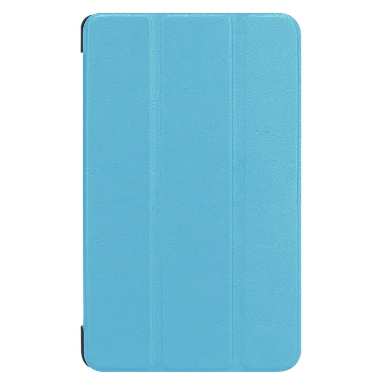 For Acer Iconia One 8 B1-860 Tablet Tri-Fold Custer Texture Horizontal Flip PU Leather Protective Case with Holder