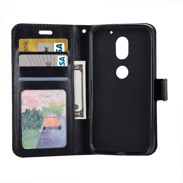 For Motorola Moto E3 Power Crazy Horse Texture Horizontal Flip Leather Protective Case with Holder & Card Slots & Wallet & Lanyard & Photo Frame
