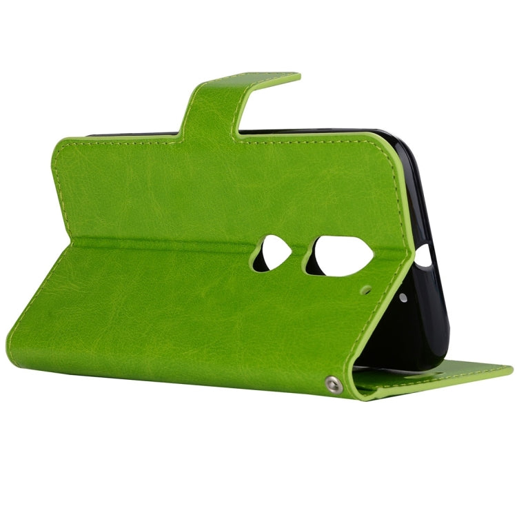 For Motorola Moto E3 Power Crazy Horse Texture Horizontal Flip Leather Protective Case with Holder & Card Slots & Wallet & Lanyard & Photo Frame