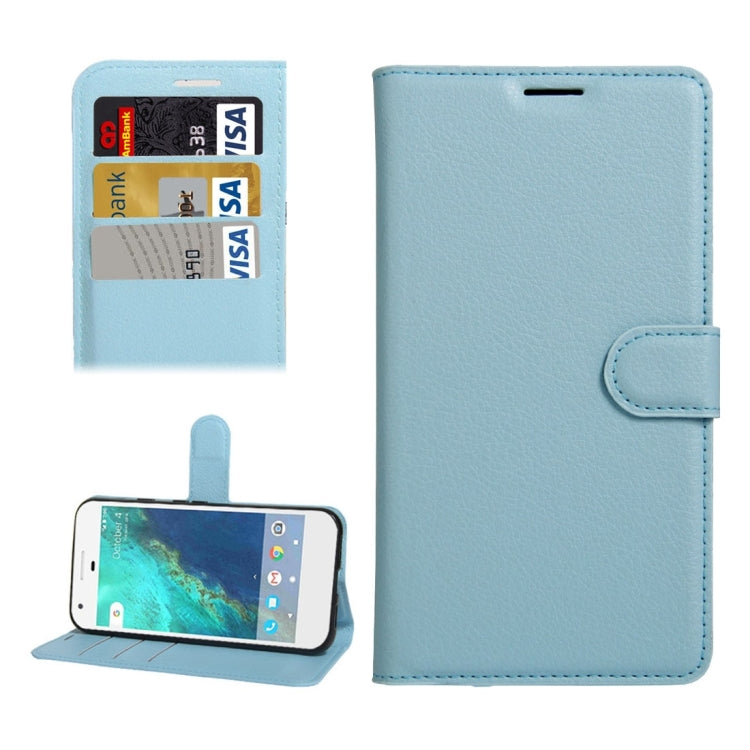 For Google Pixel XL Litchi Texture Horizontal Flip Leather Case with Holder & Card Slots & Wallet
